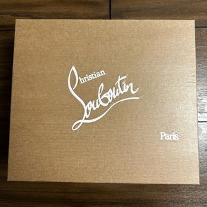 Christian Louboutin Leather Spikes Red Sole Wedge Size 10/40EU